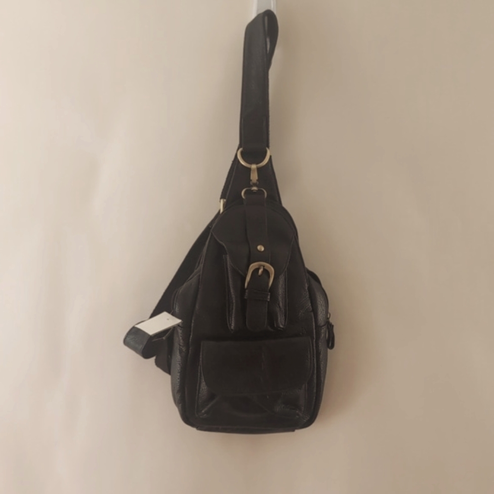 Ameri Leather Brown Crossbody Sling Bag - Excelle… - image 7